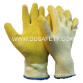 Cotton Shell Latex Coating Crinkle Working Glove (DKL323)